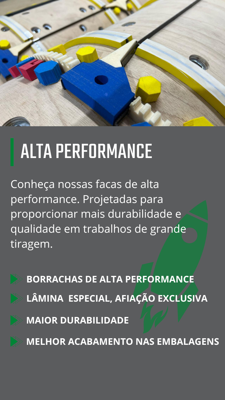 Facas de alta performance